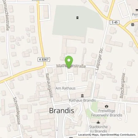 Standortübersicht der Tankstelle envia Mitteldeutsche Energie AG in 04821 Brandis