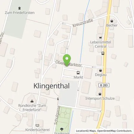 Standortübersicht der Tankstelle envia Mitteldeutsche Energie AG in 08248 Klingenthal