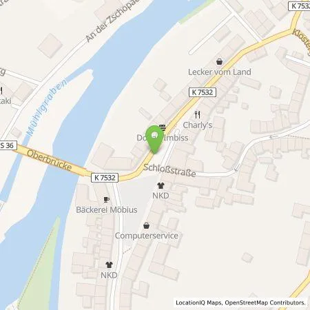 Standortübersicht der Tankstelle envia Mitteldeutsche Energie AG in 04736 Waldheim