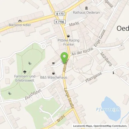 Standortübersicht der Tankstelle envia Mitteldeutsche Energie AG in 09569 Oederan