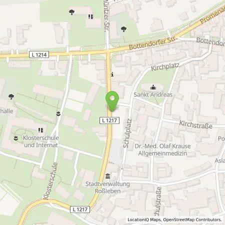 Standortübersicht der Tankstelle envia Mitteldeutsche Energie AG in 06571 Roßleben