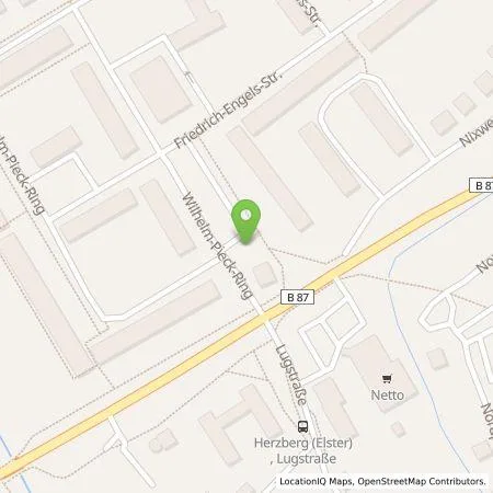 Standortübersicht der Tankstelle envia Mitteldeutsche Energie AG in 04916 Herzberg