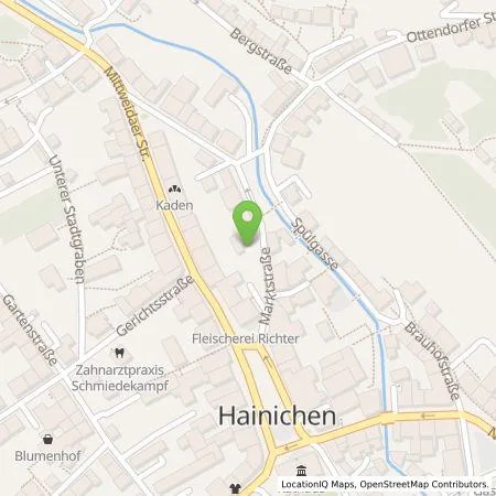 Standortübersicht der Tankstelle envia Mitteldeutsche Energie AG in 09661 Hainichen