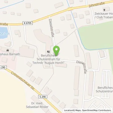 Standortübersicht der Tankstelle envia Mitteldeutsche Energie AG in 08058 Zwickau