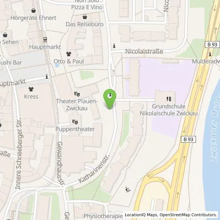 Standortübersicht der Tankstelle envia Mitteldeutsche Energie AG in 08058 Zwickau