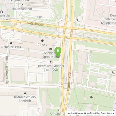 Standortübersicht der Tankstelle envia Mitteldeutsche Energie AG in 03048 Cottbus