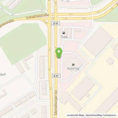 Standortübersicht der Tankstelle Stadtwerke Leipzig GmbH in 06132 Halle