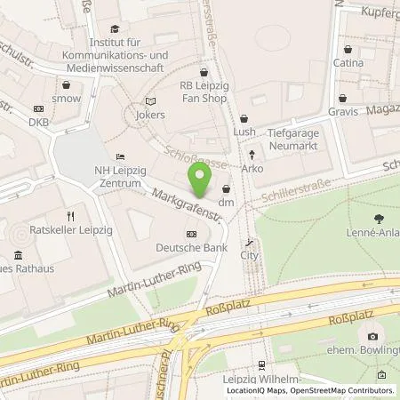 Standortübersicht der Tankstelle Stadtwerke Leipzig GmbH in 04107 Leipzig
