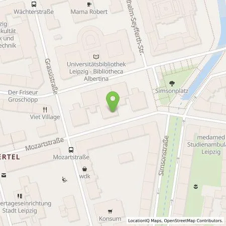 Standortübersicht der Tankstelle Stadtwerke Leipzig GmbH in 04107 Leipzig