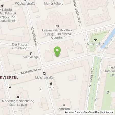 Standortübersicht der Tankstelle Stadtwerke Leipzig GmbH in 04107 Leipzig