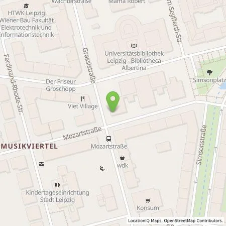 Standortübersicht der Tankstelle Stadtwerke Leipzig GmbH in 04107 Leipzig