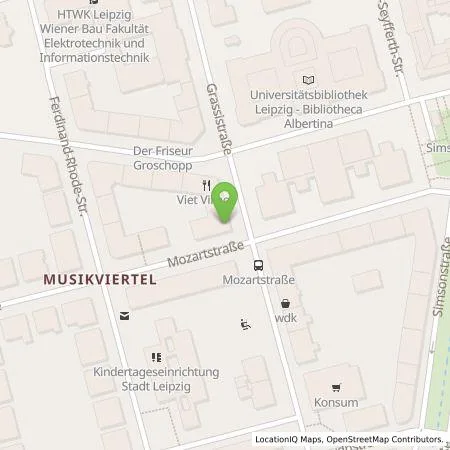 Standortübersicht der Tankstelle Stadtwerke Leipzig GmbH in 04107 Leipzig