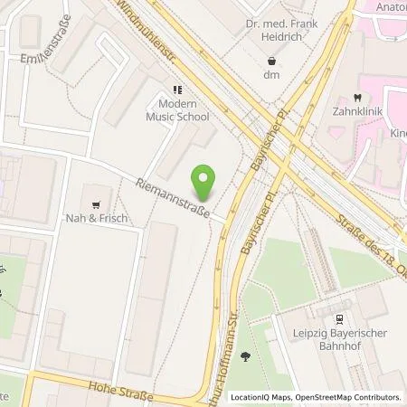 Standortübersicht der Tankstelle Stadtwerke Leipzig GmbH in 04107 Leipzig