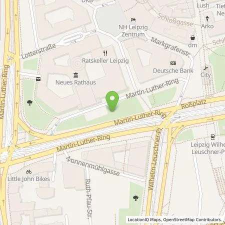 Standortübersicht der Tankstelle Stadtwerke Leipzig GmbH in 04109 Leipzig