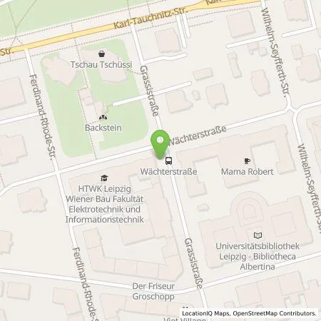 Standortübersicht der Tankstelle Stadtwerke Leipzig GmbH in 04107 Leipzig