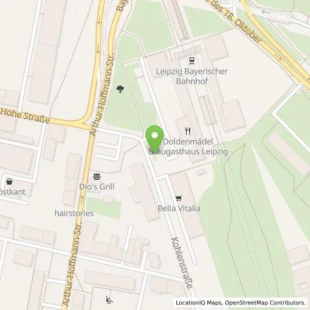 Standortübersicht der Tankstelle Stadtwerke Leipzig GmbH in 04103 Leipzig