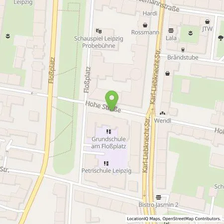 Standortübersicht der Tankstelle Stadtwerke Leipzig GmbH in 04107 Leipzig