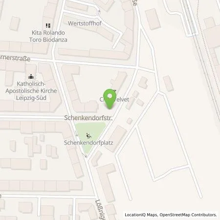 Standortübersicht der Tankstelle Stadtwerke Leipzig GmbH in 04107 Leipzig