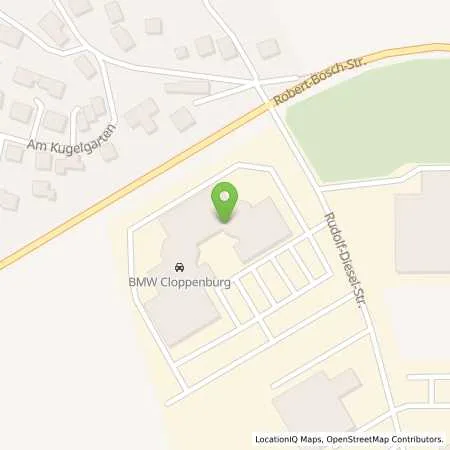 Standortübersicht der Tankstelle Cloppenburg GmbH in 91522 Ansbach