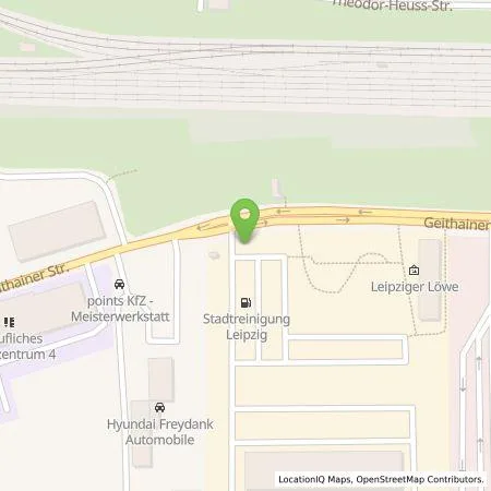 Standortübersicht der Tankstelle Stadtwerke Leipzig GmbH in 04328 Leipzig