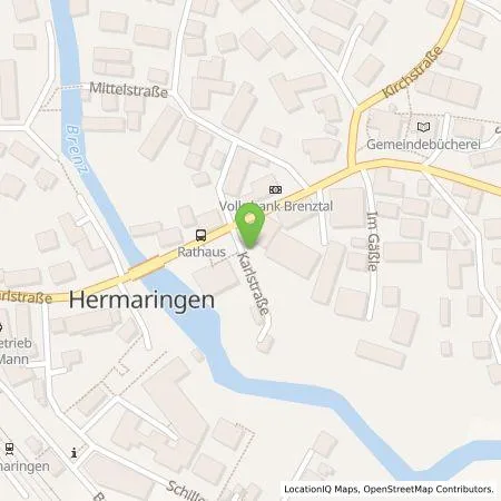 Standortübersicht der Tankstelle SWU Energie GmbH in 89568 Hermaringen