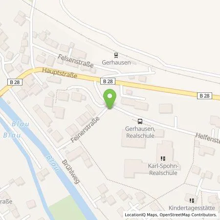 Standortübersicht der Tankstelle SWU Energie GmbH in 89143 Blaubeuren (Gerhausen)