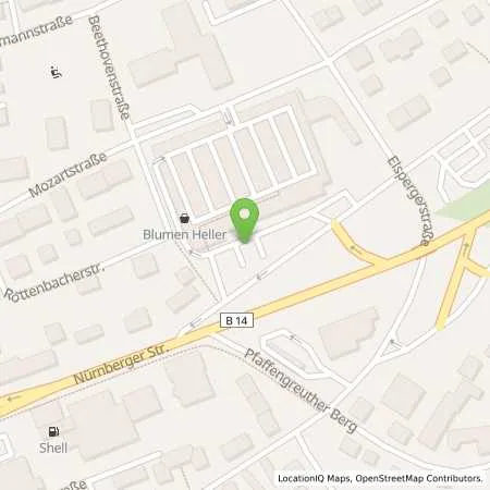 Standortübersicht der Tankstelle Kaufland Dienstleistung GmbH & Co. KG in 91522 Ansbach