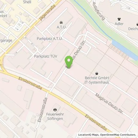 Standortübersicht der Tankstelle SWU Energie GmbH in 89073 Ulm