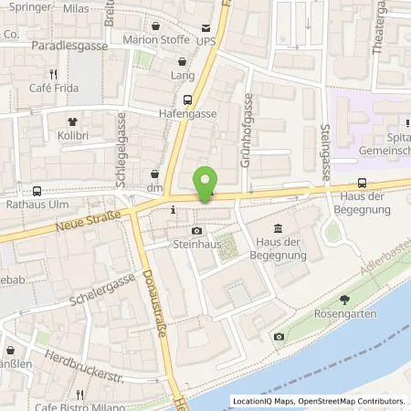 Standortübersicht der Tankstelle SWU Energie GmbH in 89073 Ulm