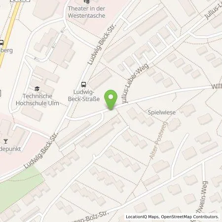 Standortübersicht der Tankstelle SWU Energie GmbH in 89073 Ulm