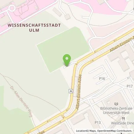 Standortübersicht der Tankstelle SWU Energie GmbH in 89073 Ulm