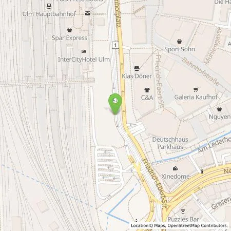 Standortübersicht der Tankstelle SWU Energie GmbH in 89073 Ulm