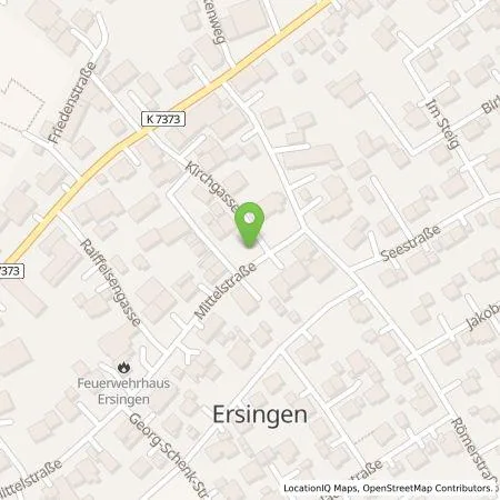 Standortübersicht der Tankstelle SWU Energie GmbH in 89155 Erbach