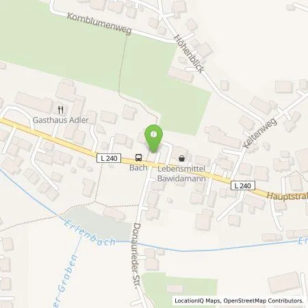 Standortübersicht der Tankstelle SWU Energie GmbH in 89155 Erbach