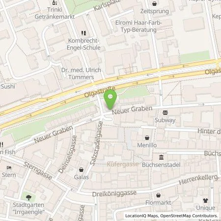 Standortübersicht der Tankstelle SWU Energie GmbH in 89073 Ulm