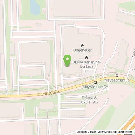 Standortübersicht der Tankstelle Emscher Lippe Energie GmbH in 76227 Karlsruhe