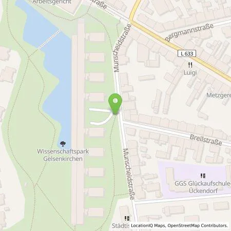 Standortübersicht der Tankstelle Emscher Lippe Energie GmbH in 45886 Gelsenkirchen