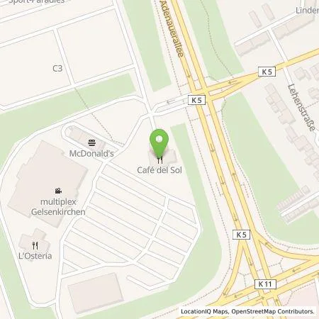 Standortübersicht der Tankstelle Emscher Lippe Energie GmbH in 45891 Gelsenkirchen