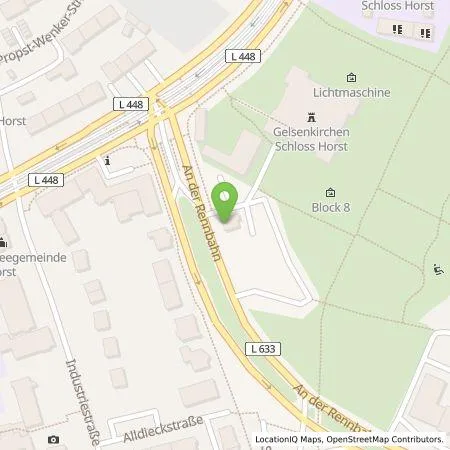 Standortübersicht der Tankstelle Emscher Lippe Energie GmbH in 45889 Gelsenkirchen