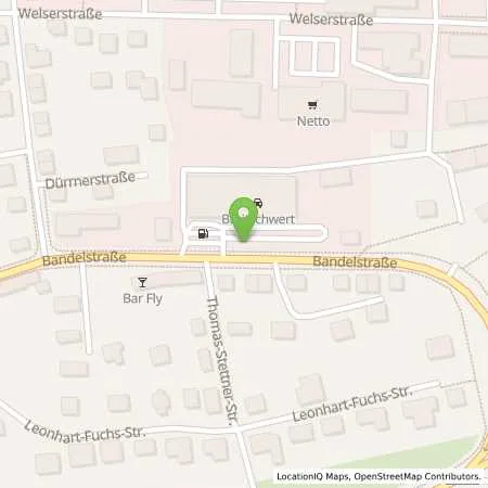 Standortübersicht der Tankstelle Georg Breitschwert GmbH & Co.KG in 91522 Ansbach