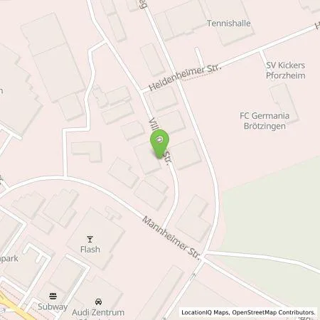 Standortübersicht der Tankstelle OMS Prüfservice GmbH in 75179 Pforzheim