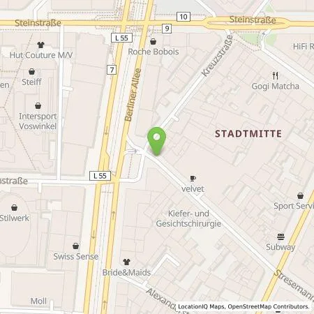 Standortübersicht der Tankstelle Stadtwerke Düsseldorf AG in 40210 Düsseldorf