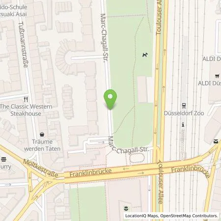 Standortübersicht der Tankstelle Stadtwerke Düsseldorf AG in 40477 Düsseldorf