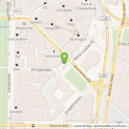 Standortübersicht der Tankstelle Stadtwerke Düsseldorf AG in 40212 Düsseldorf