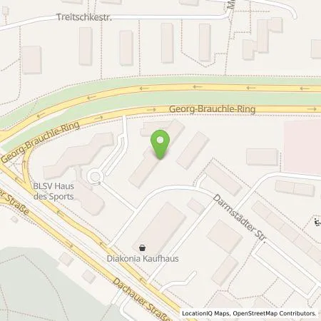 Standortübersicht der Tankstelle SVG Straßenverkehrsgenossenschaft Süd eG in 80992 München