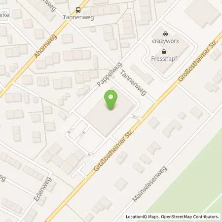 Standortübersicht der Tankstelle Hermann Arnold GmbH in 63741 Aschaffenburg