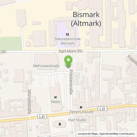 Standortübersicht der Tankstelle Stadtwerke Stendal GmbH in 39629 Bismark (Altmark)