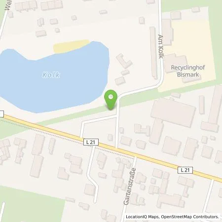 Standortübersicht der Tankstelle Stadtwerke Stendal GmbH in 39629 Bismark (Altmark)