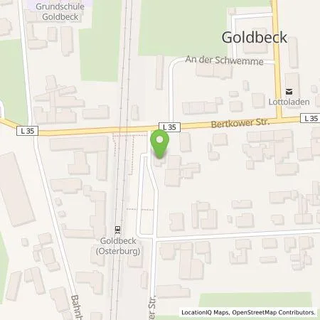 Standortübersicht der Tankstelle Stadtwerke Stendal GmbH in 39596 Goldbeck