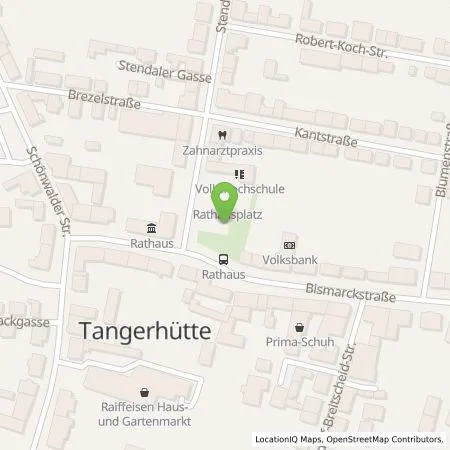 Standortübersicht der Tankstelle Stadtwerke Stendal GmbH in 39517 Tangerhütte